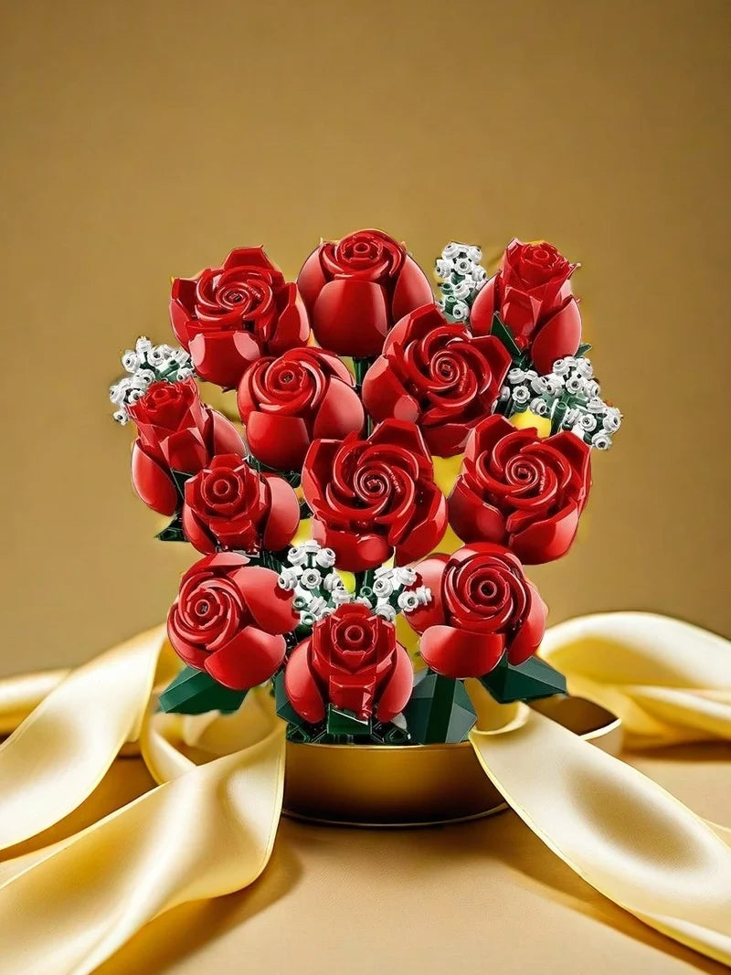 10328 LEGO Icons Bouquet of Roses Building Set - Artificial Flowers for Dinner Table Centerpieces