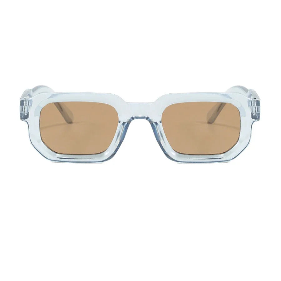 Vintage Rectangle Frame Men Sunglasses Fashion Retro Sun Glasses Luxury Brand Design UV400 Shades Eyewear Women Goggles