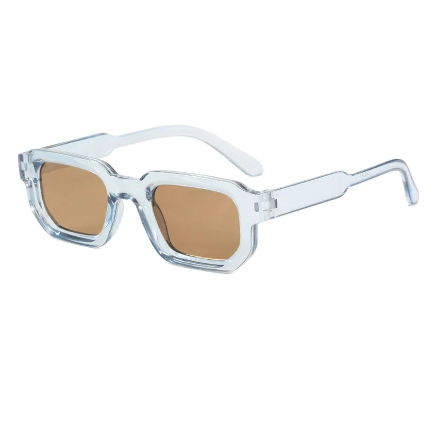 Vintage Rectangle Frame Men Sunglasses Fashion Retro Sun Glasses Luxury Brand Design UV400 Shades Eyewear Women Goggles