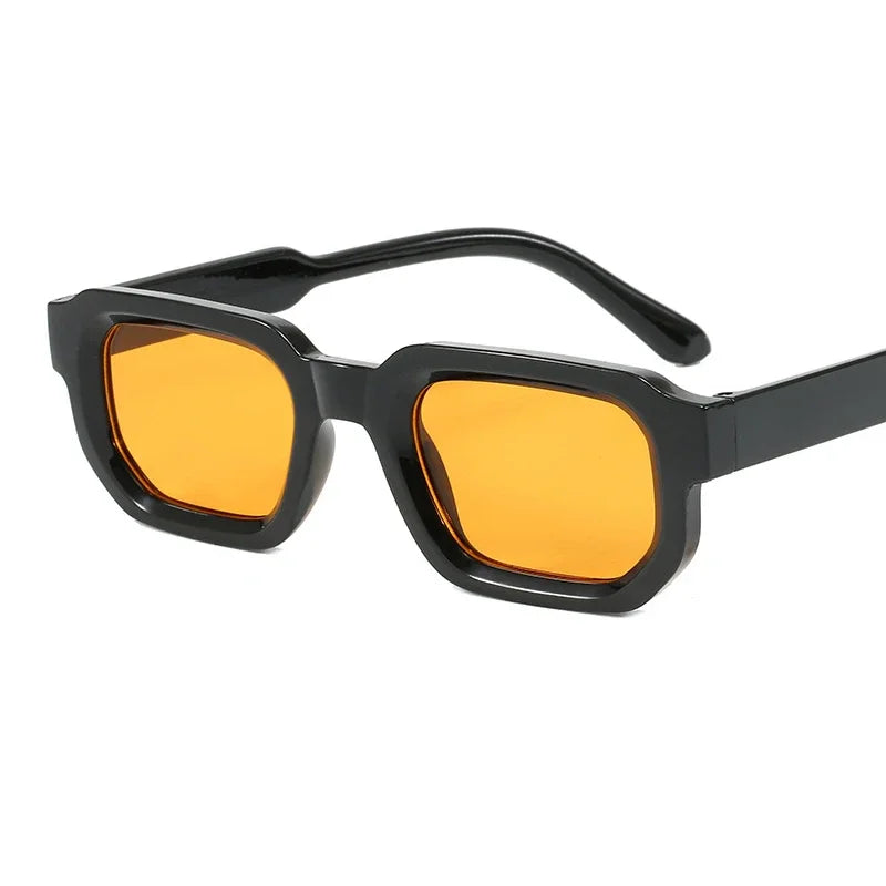 Vintage Rectangle Frame Men Sunglasses Fashion Retro Sun Glasses Luxury Brand Design UV400 Shades Eyewear Women Goggles