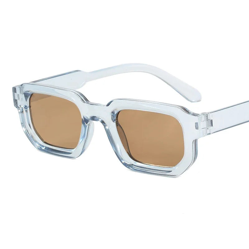 Vintage Rectangle Frame Men Sunglasses Fashion Retro Sun Glasses Luxury Brand Design UV400 Shades Eyewear Women Goggles