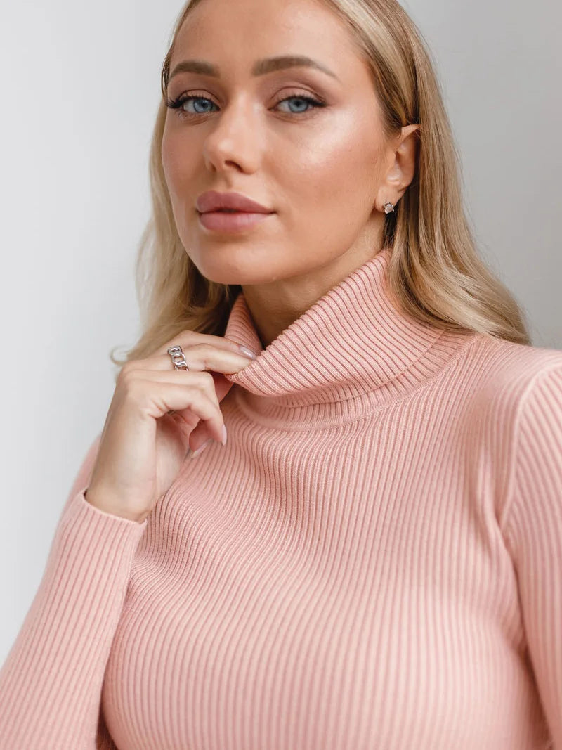 Women Sweater 2024 Autumn Knitted Pullovers Turtleneck Slim Knitting Bottoming Shirt Solid Color Knitwear Jumpers Basic Sweaters