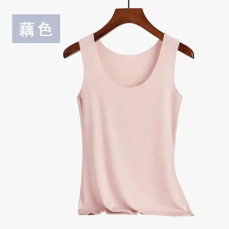 Tank Tops Summer Seamless Ice Silk Vest Women Wear Undershirt Underwear Female Students Korean-Style Slim Strap
