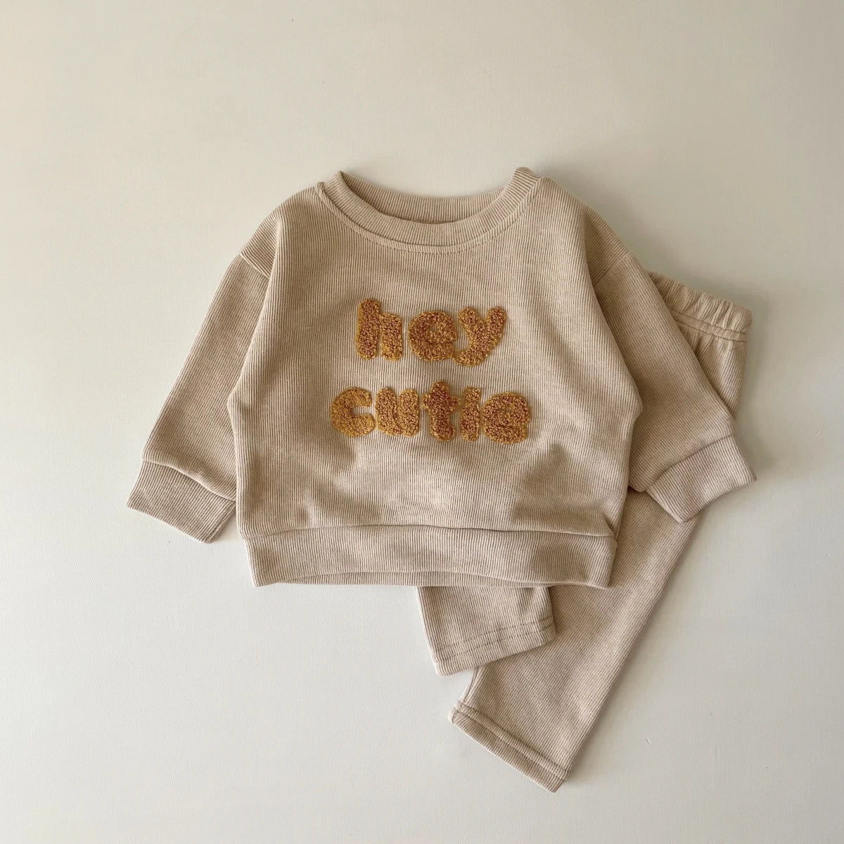 2PCS Casual Autumn Baby Clothes Set Toddler Newborn Baby Boy Girl Casual Tops Sweater + Loose Trouser Kids Clothing Outfits
