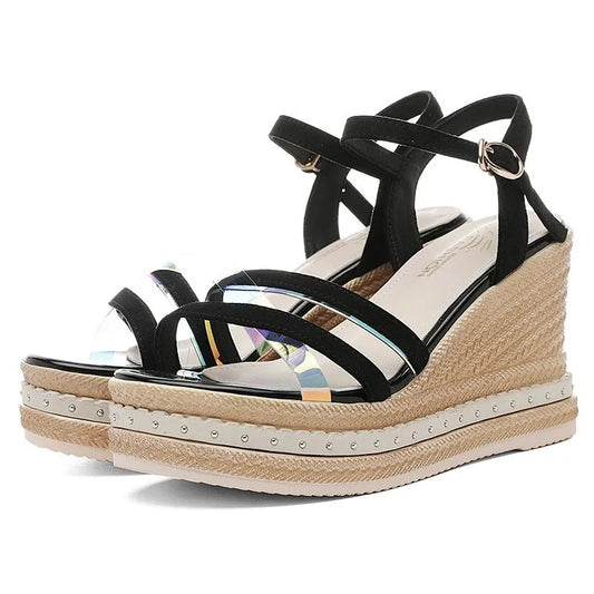 125 Latest Women's Wedge Sandals: Thick - Soled, Waterproof Platform, Stylish One - Strap High Heels for Outdoor & Daily Wear