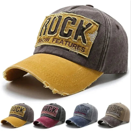 Korean Version Washed Letters Snapback Spring Autumn Men's and Women's Fashion Shabby Denim Baseball Cap Sunhat Official Website