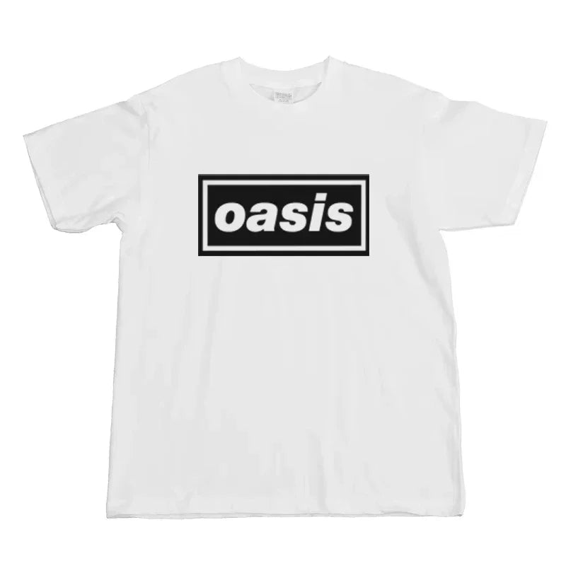 Classic Rock Band O-Oasis T-Shirt for Women Men T Shirt Y2K Short Sleeve Tee Shirt Summer Fashion Clothing Gift for Fans