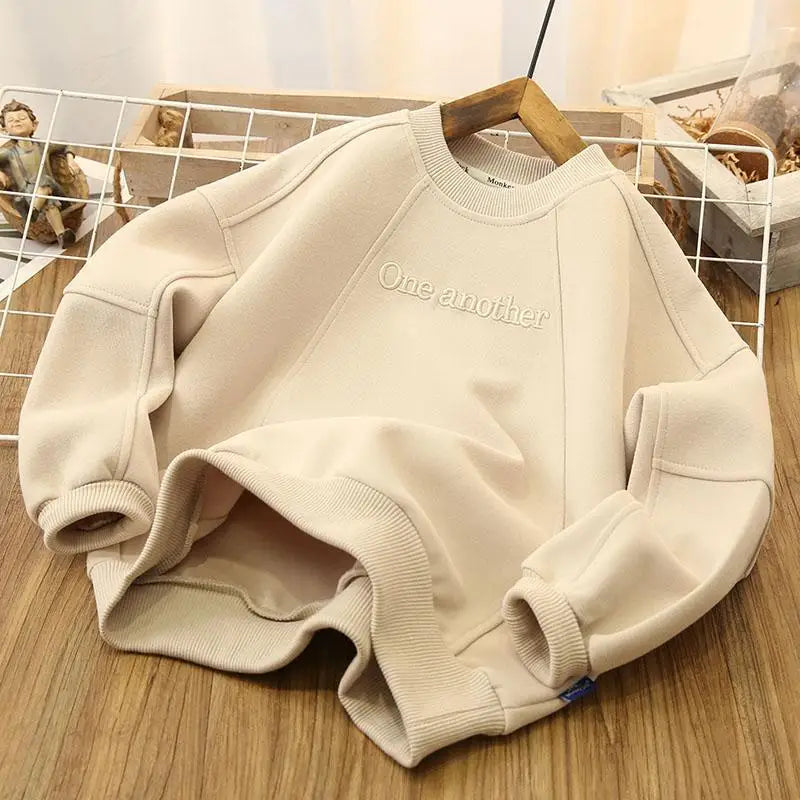 Boys Hoodies Sweatshirts Cotton Tops Outwear 2023 Purple Spring Autumn Kids Sport Uniforms Children's Clothing