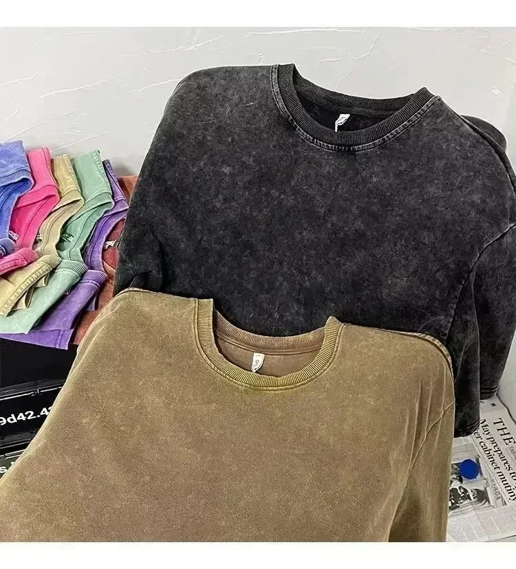 Harajuku Comics Spider-Man 90s Outfit Shirt Washed Style Men Women Hero Spiderman T-Shirts Novelty Top Tee Shirt Streetwear